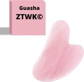 Guasha© - Gua Sha Rozenkwarts Schraper - Massagehulpmiddel – Gezichtsmassage – Massage