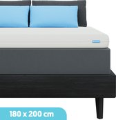 Dreamlab Topper matras 180 x 200 – 2-Pers Topdekmatras - Naturalis® HR Koudschuim – 6 CM Dik - Antibacterieel - Orthopedisch Verantwoord - 4 Seizoenen - Incl Wasbare Hoes