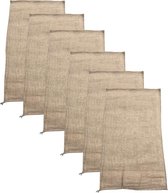 Zakloop Set van 6 Stevige Jute Zakken 60 x 100 CM - Oud Hollandse Spelletjes